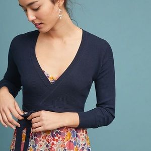 Anthropologie Moth Ballet Wrap Sweater
